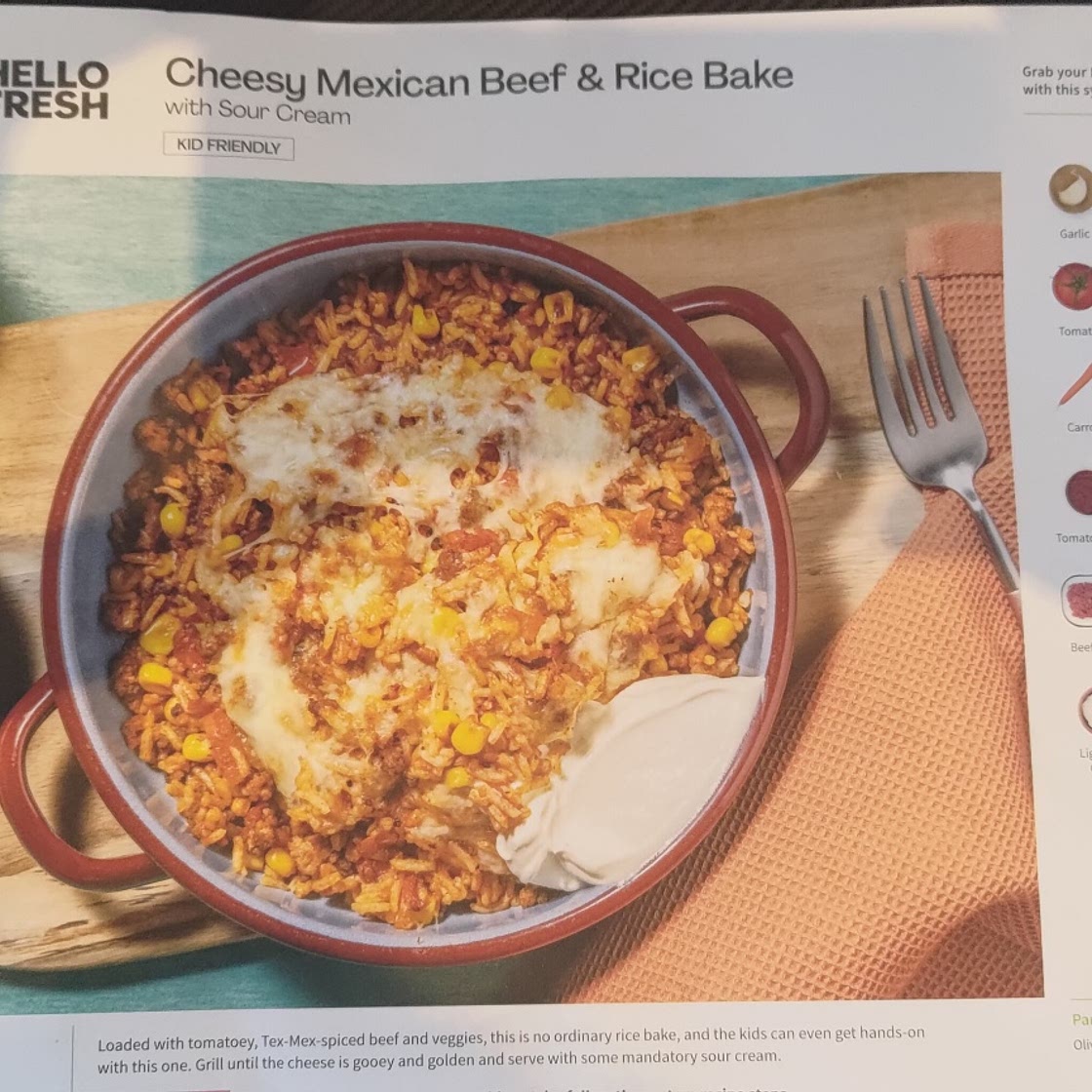 Cheesy Mexican Beef|Bean & Rice bake