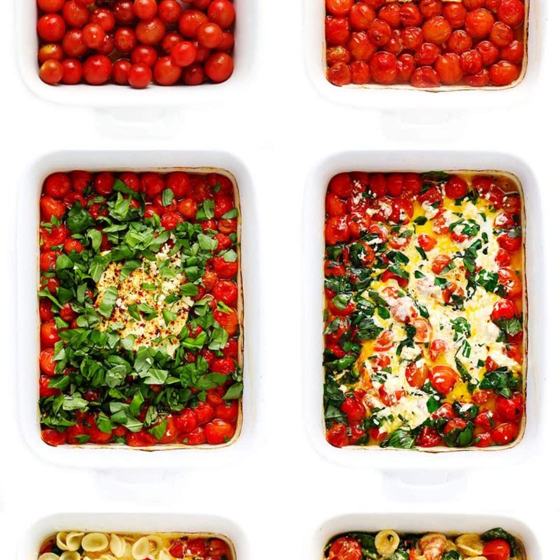 One pot Feta Tomaten Spinat Pasta