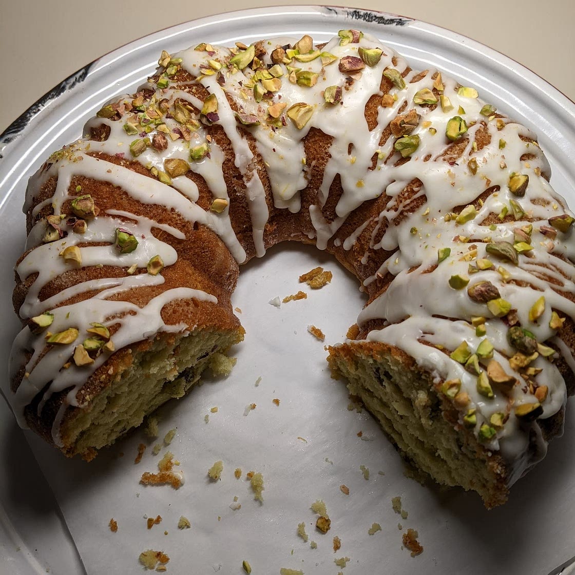 Pistachio Pudding Cake