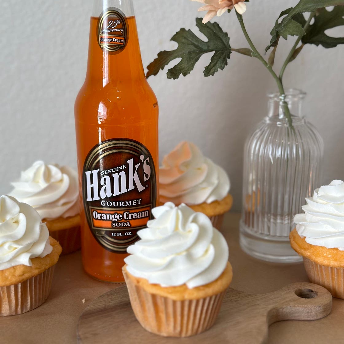Hank’s Orange Cream Soda Cupcakes