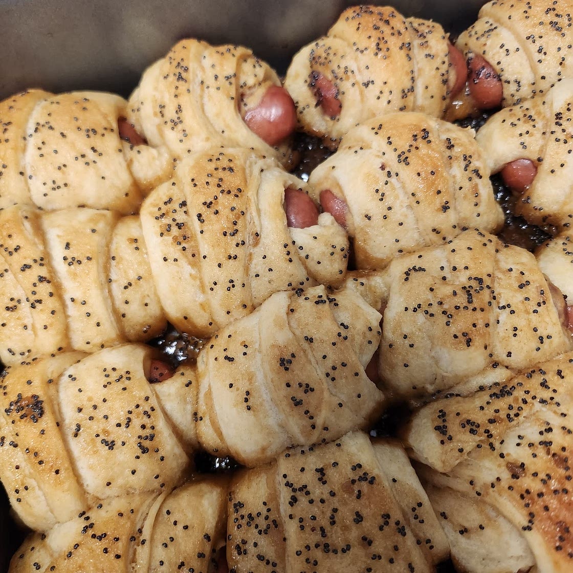 Glazed Pigs in a Blanket
