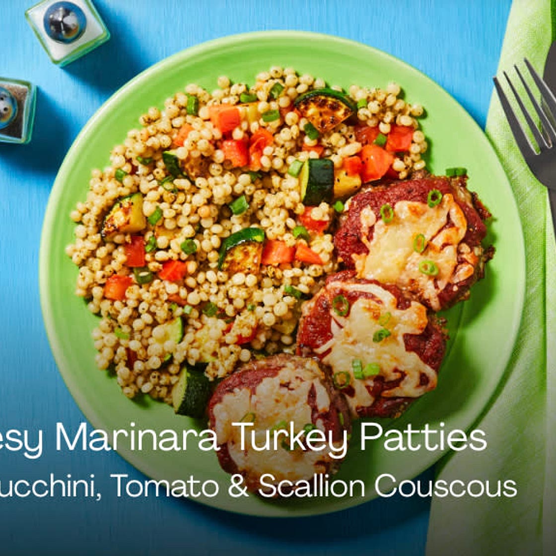 Hello Fresh Cheesy Marinara Turkey Patties