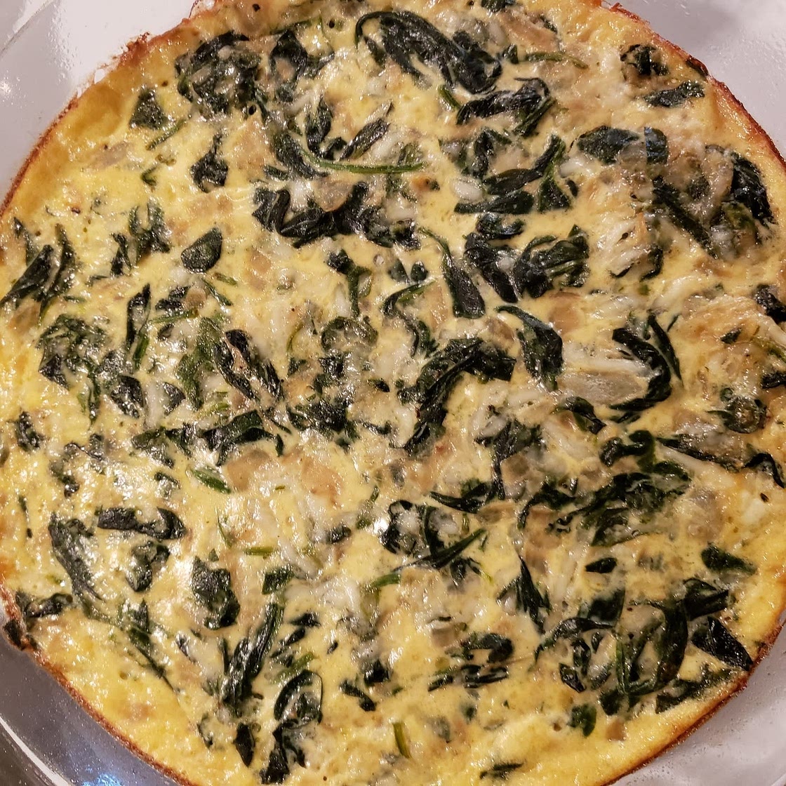 Crustless Spinach Quiche