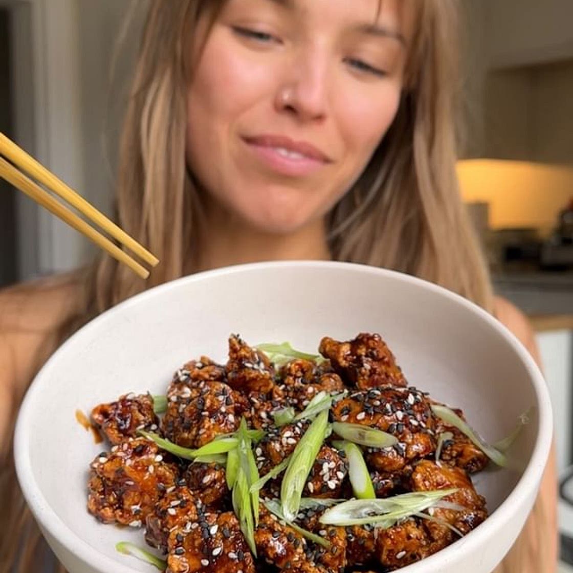 Honey Siracha Tofu Bites Side