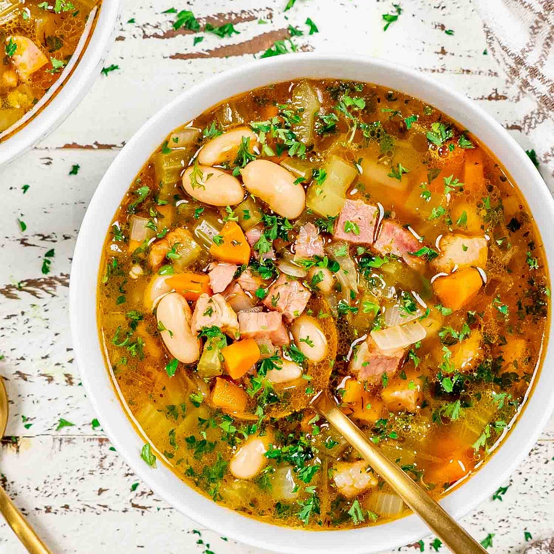 Leftover Ham and Bean Soup