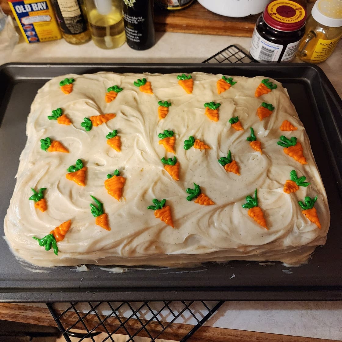 Mini Carrot Cake with Brown Butter Cream Cheese Frosting