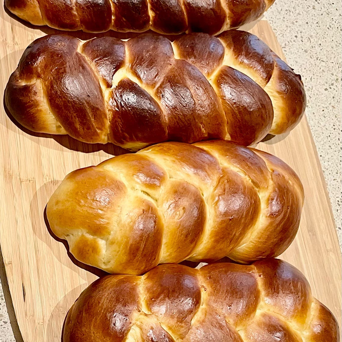 Tsoureki (Greekstyle Sweet Brioche Bread) Sweet Mahlab Bread