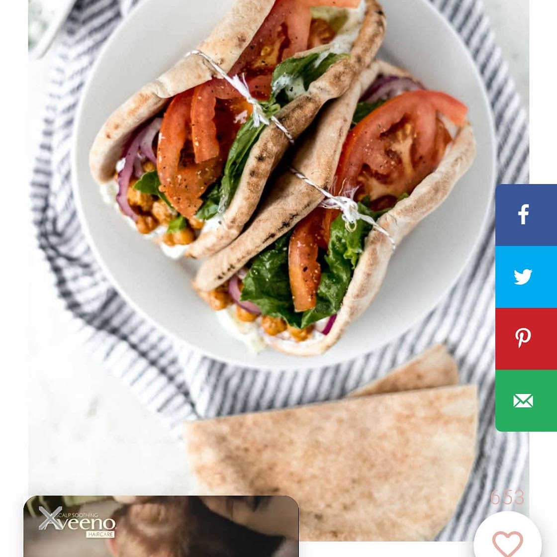 SPICY CHICKPEA GYROS