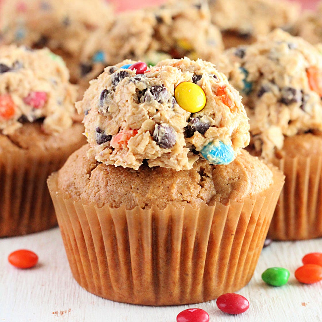 Monster Cookie Cupcakes