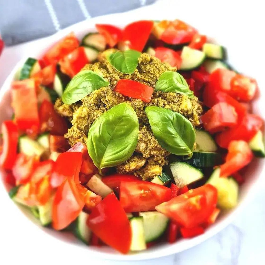 Chicken Pesto Salad - Keto Chicken Salad that is Full of Flavour!