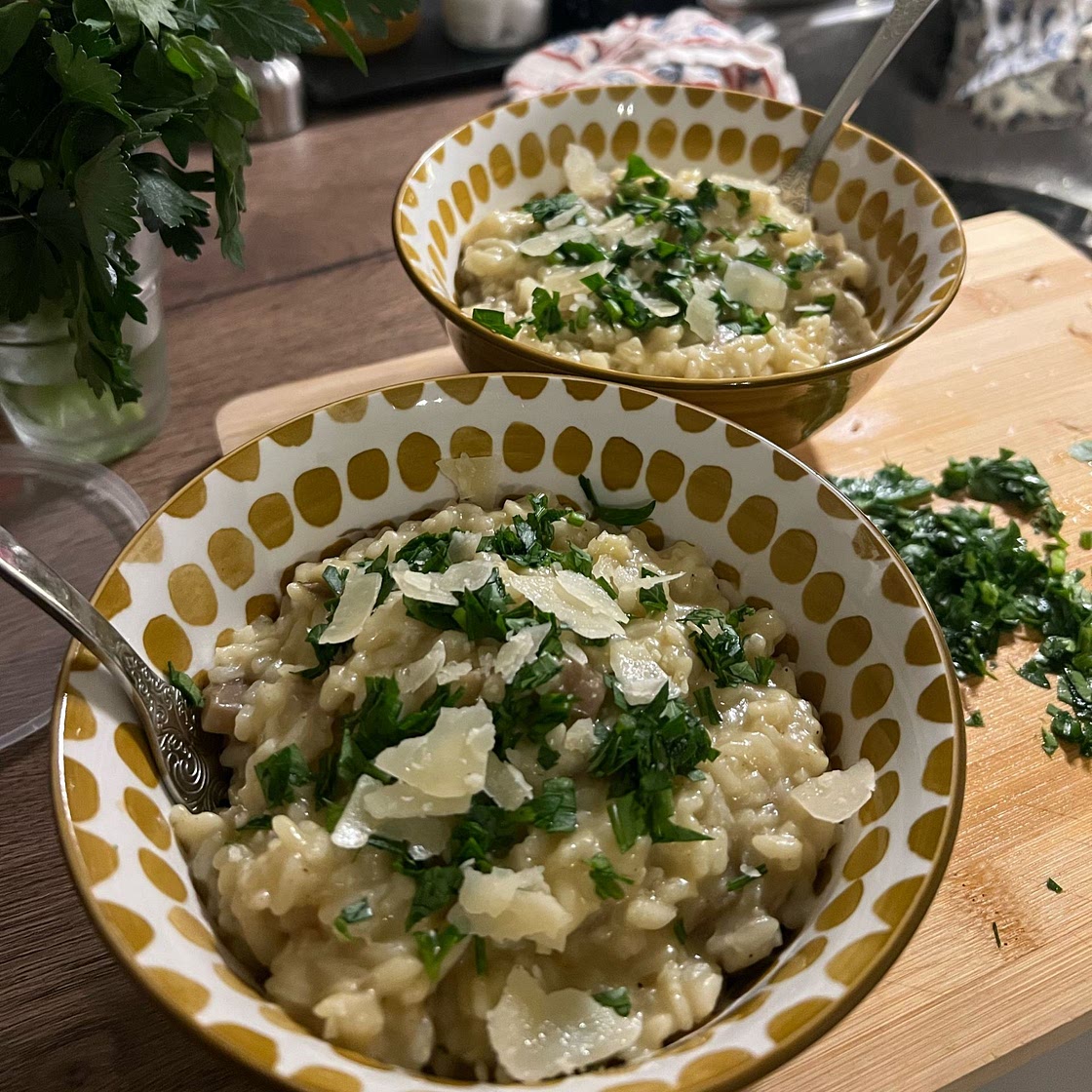 Creamy Vegan Mushroom Risotto