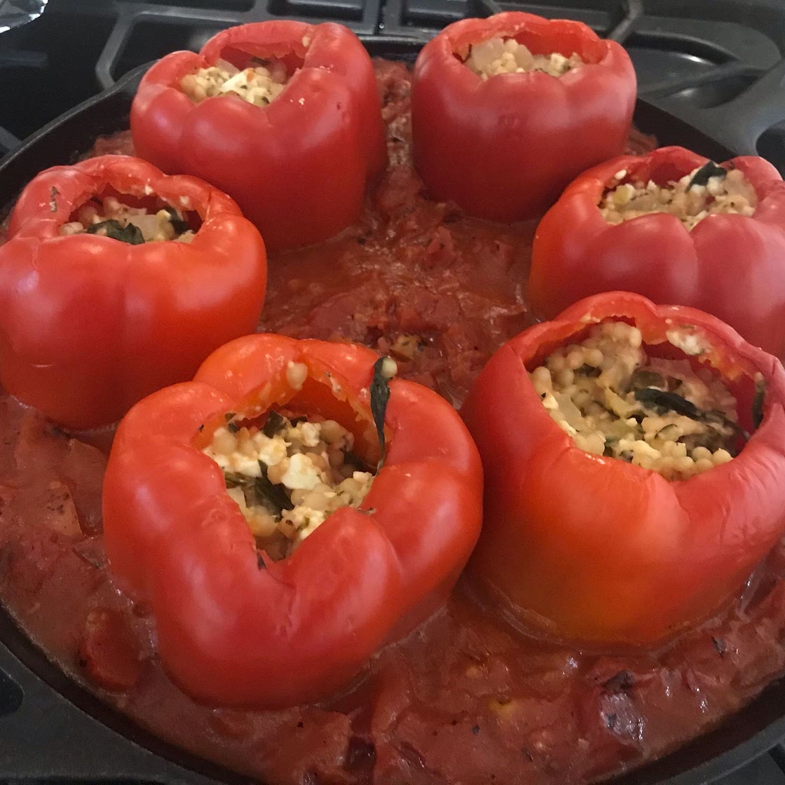 Healthy Vegetable and Couscous Stuffed Peppers
