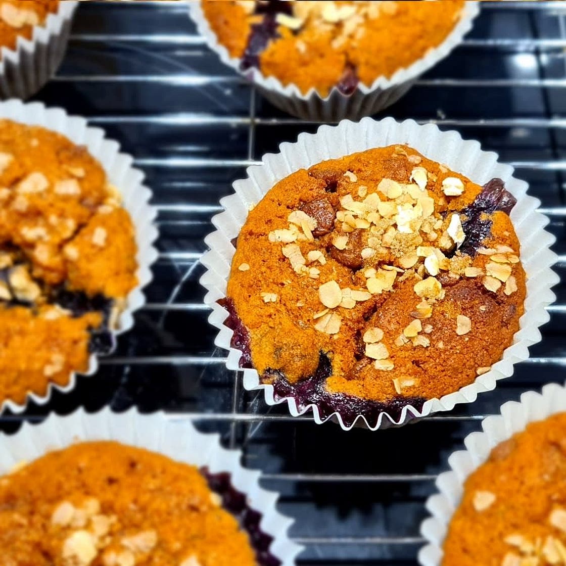Blueberry Oatmeal Muffins