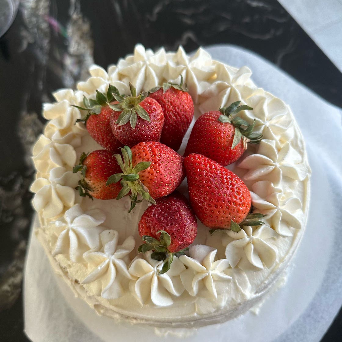 Strawberry Mascarpone Cake