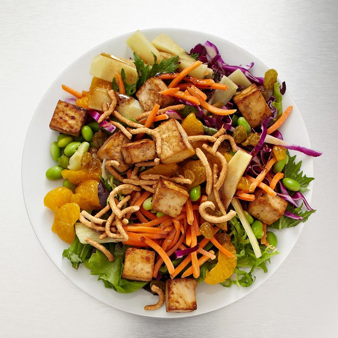 Cabbage, Tofu & Edamame Salad