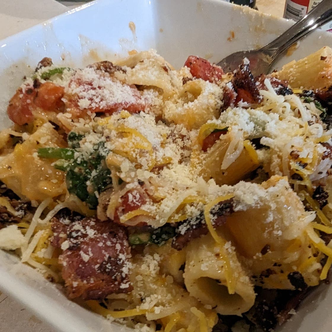 Creamy Tomato and Spinach Pasta