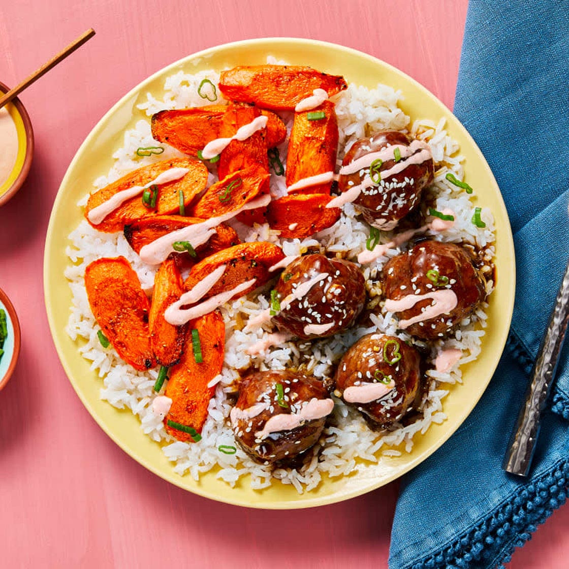 Meatballs with bulgogi sauce 