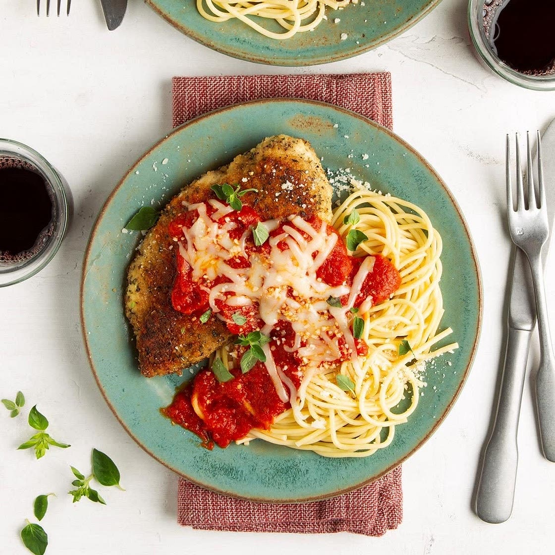 Chicken Parmesan Spaghetti 