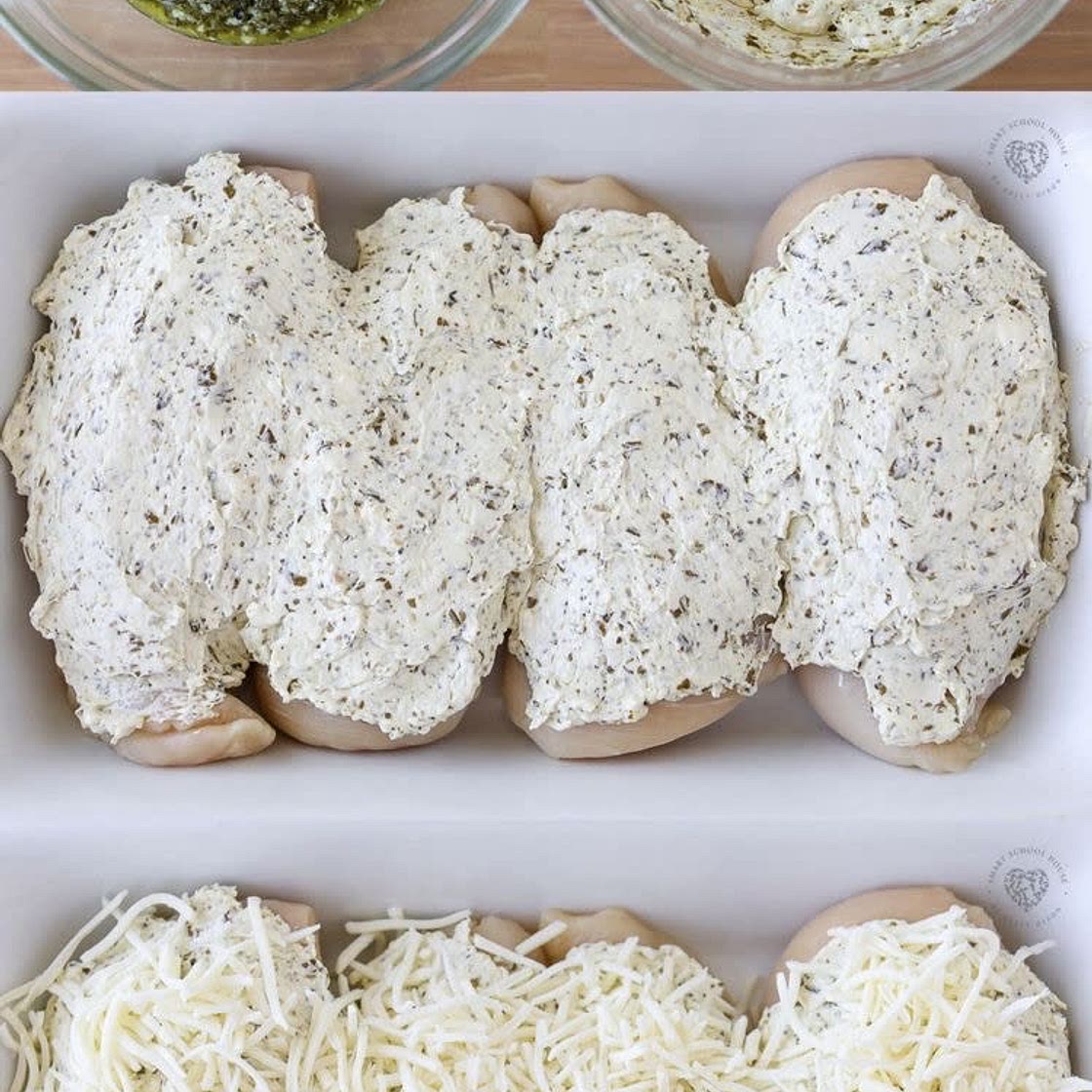 Cheesy Pesto Chicken