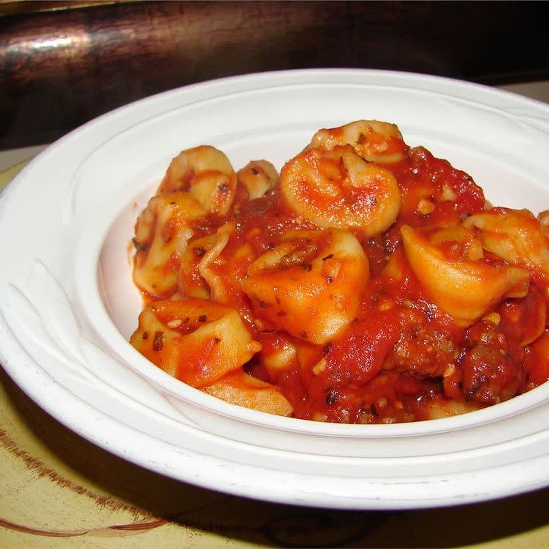 Slow Cooker Cheesy Italian Tortellini