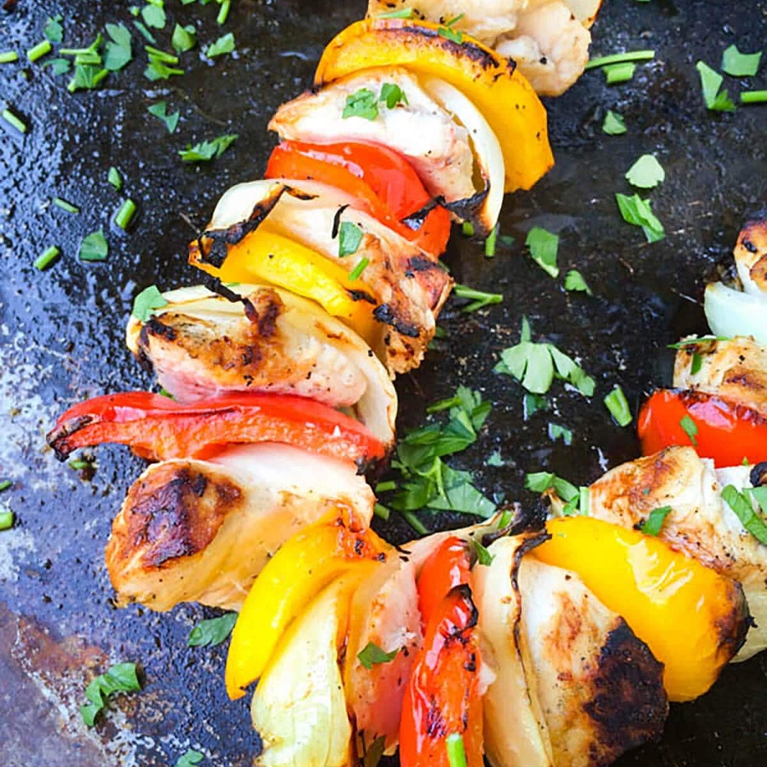 Lemon Garlic Chicken Kabobs