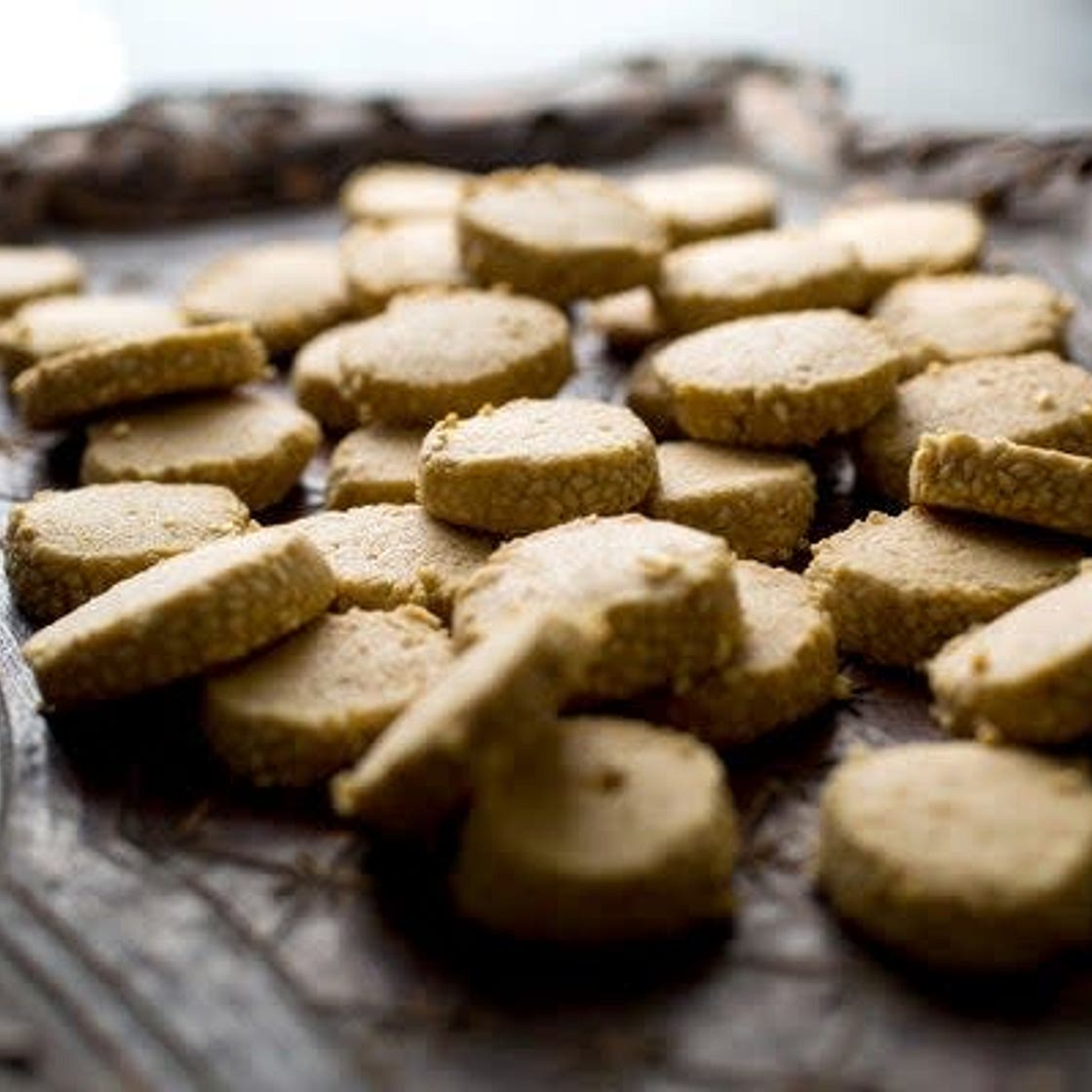 Lime Thai Basil Shortbread With Passion Fruit Glaze
