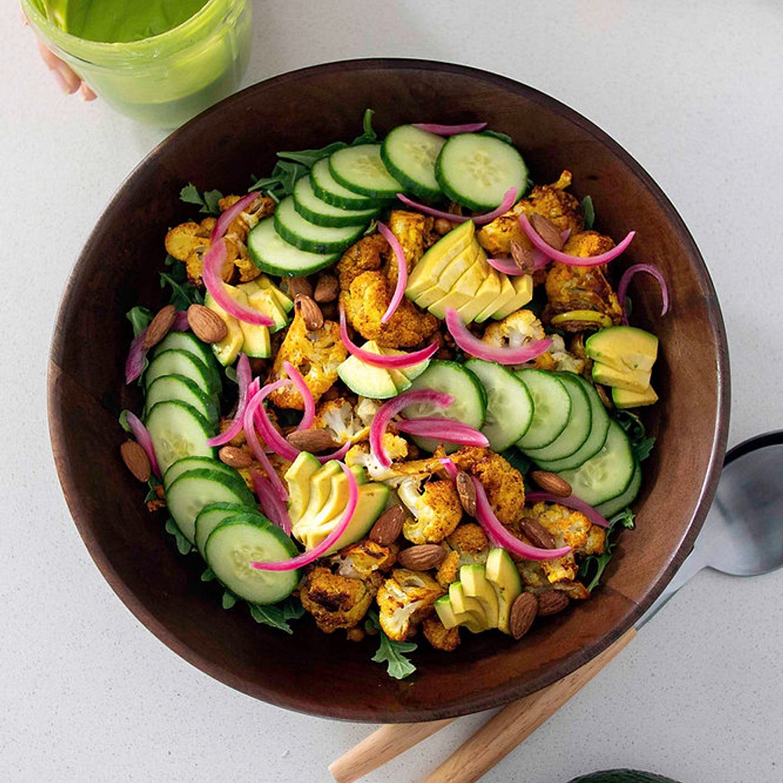 ROASTED CAULI & AVOCADO SALAD
