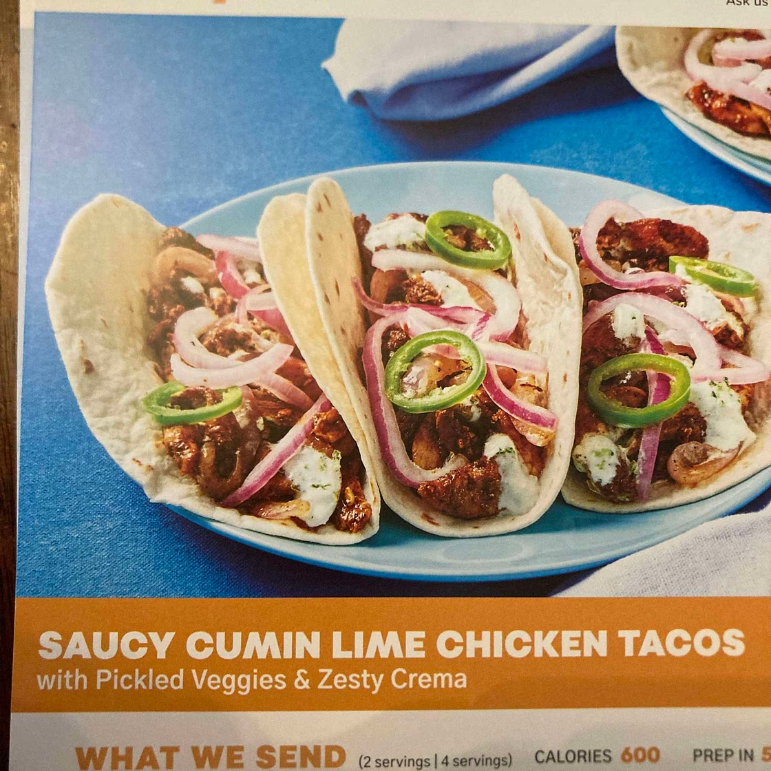 Saucy Cumin Lime Chicken Taco