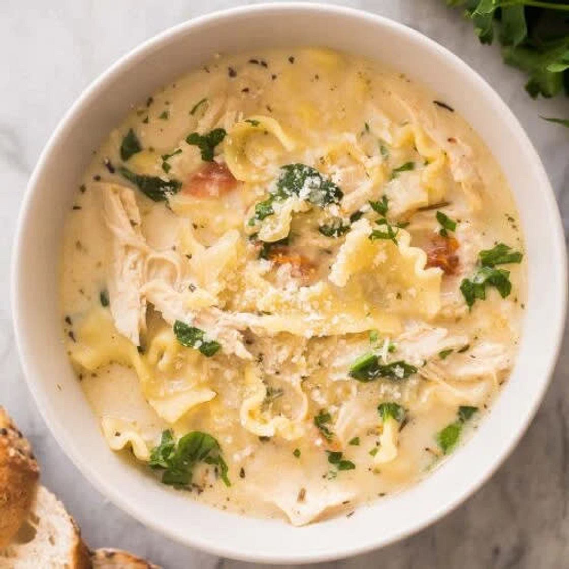 White Lasagna Soup