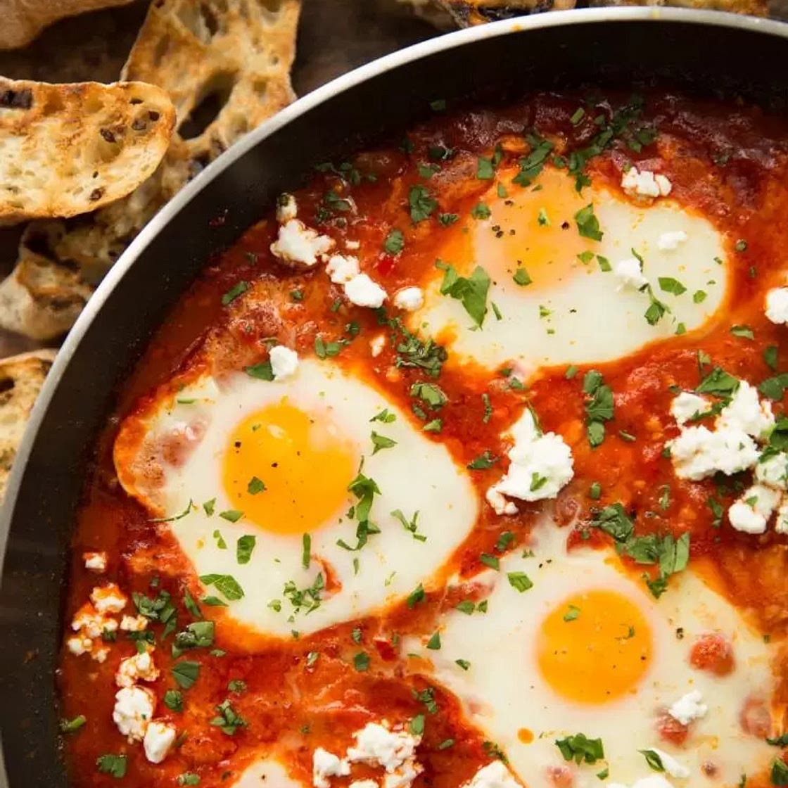 Shakshuka with feta