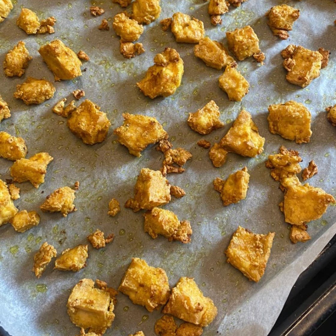 Vegan tofu 'chicken'