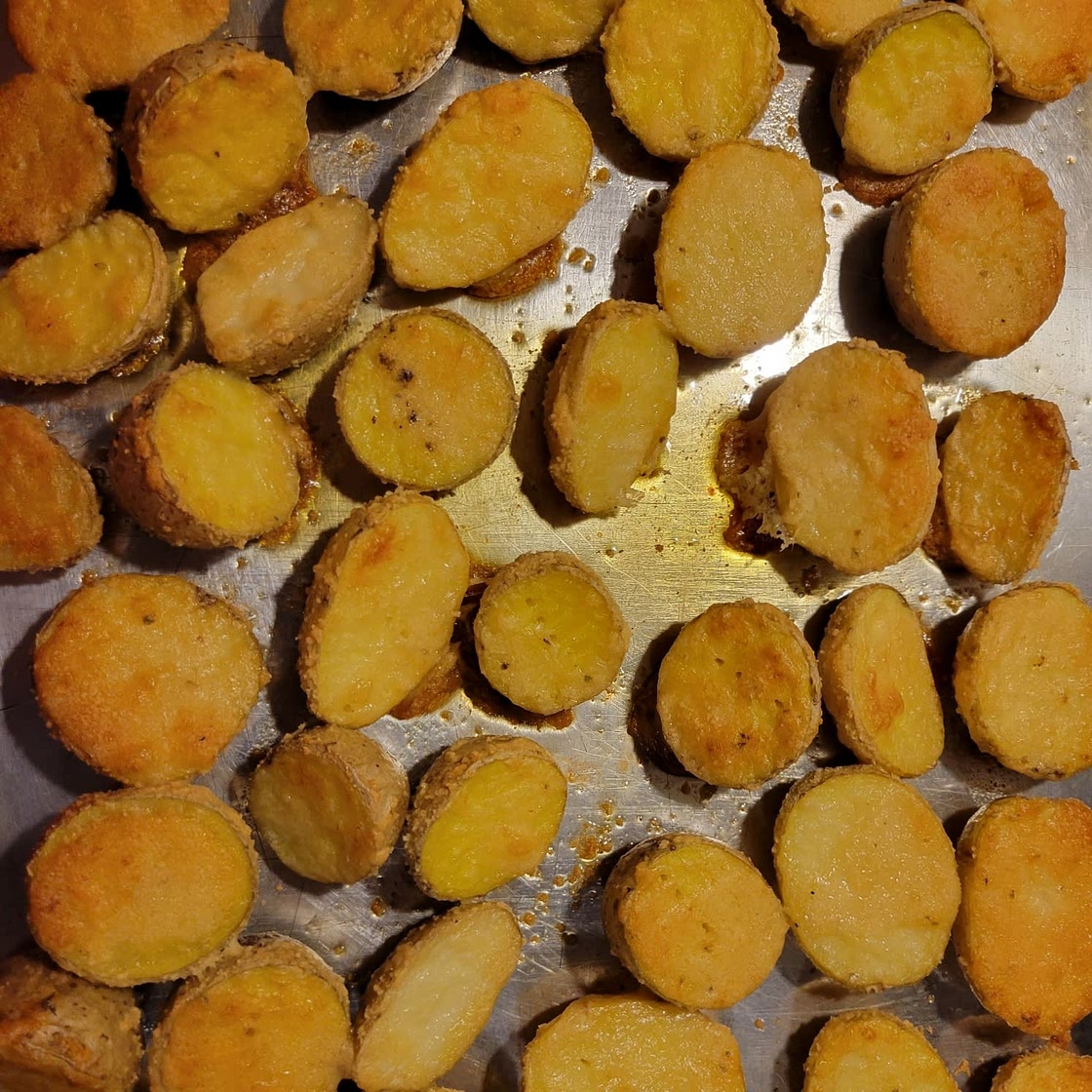 CRISPY PARMESAN POTATOES