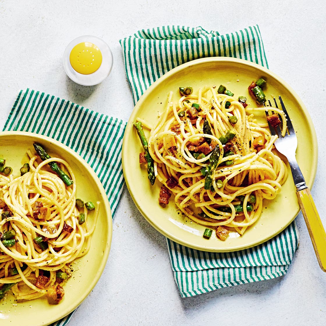 Asparagus carbonara recipe