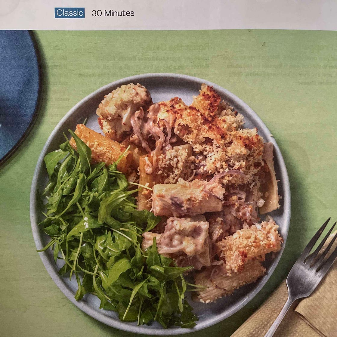 Hello Fresh Cauliflower Rigatoni Cheese