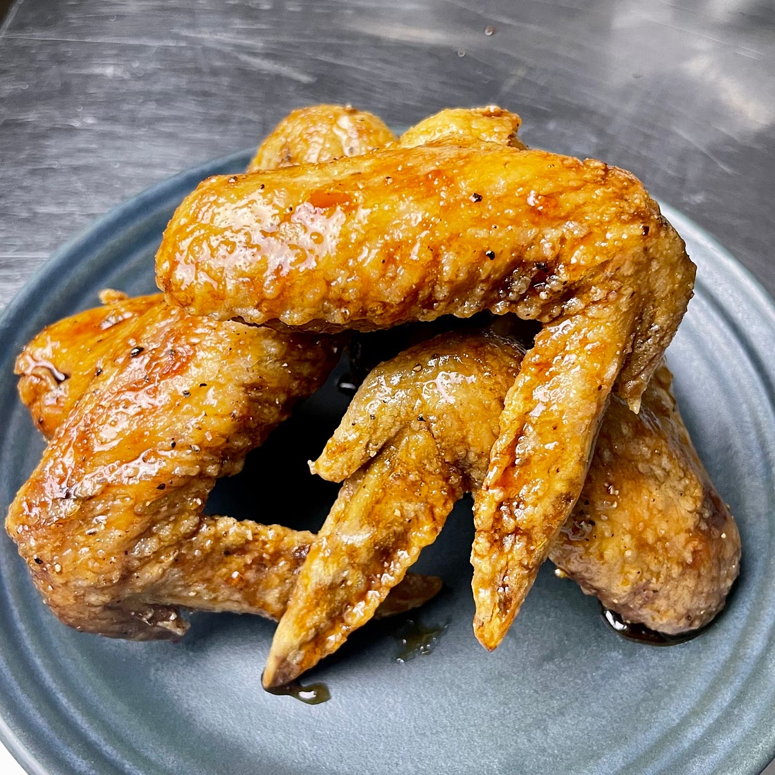 Soy-Glazed Black Pepper Chicken Wings