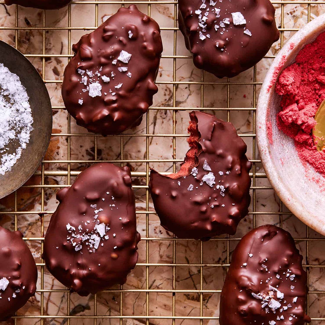 Healthy Strawberry Peanut Butter Truffle Eggs