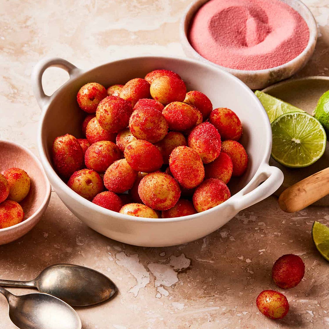Sour Patch Strawberry Frozen Grapes