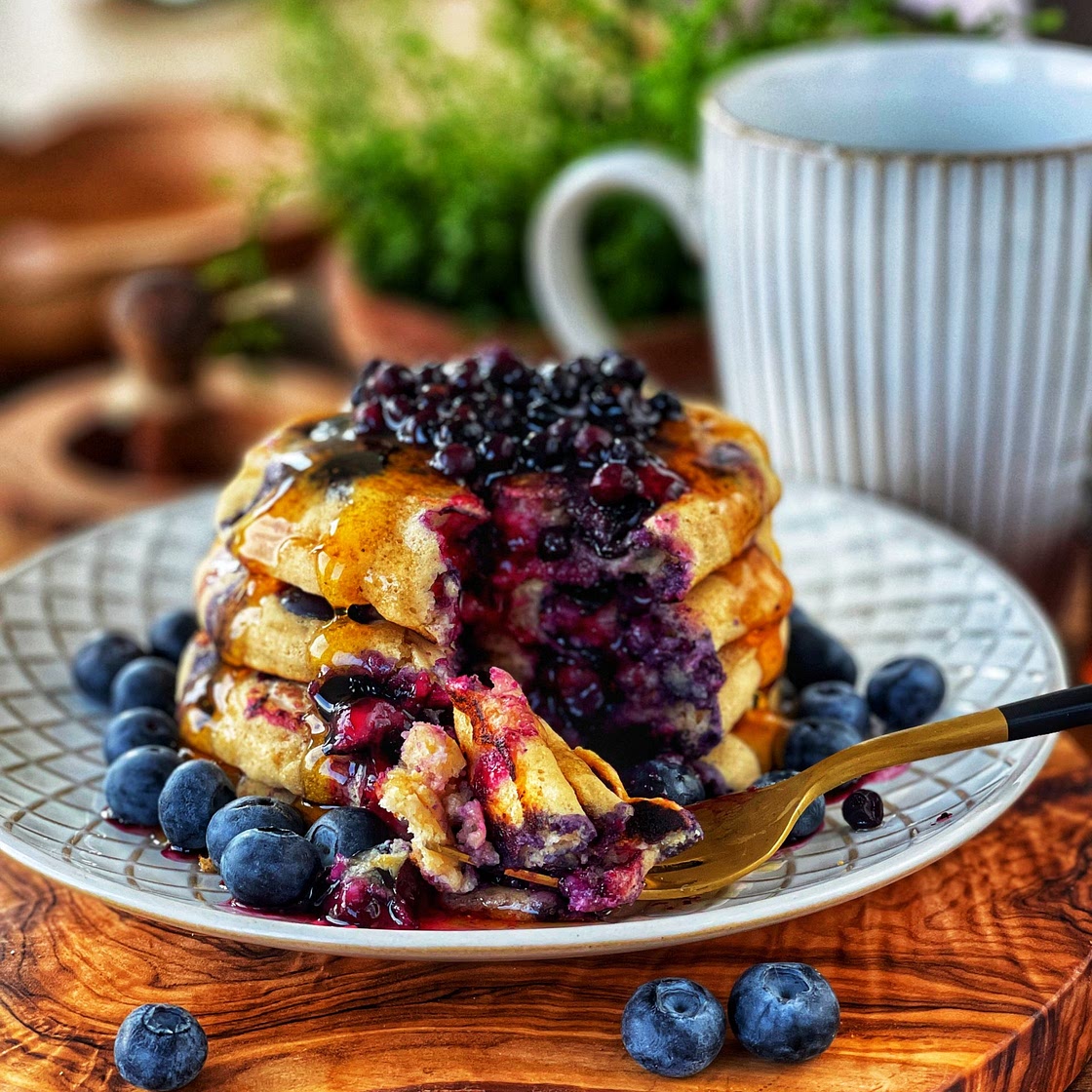 Weight Loss Friendly Blueberry Pancakes