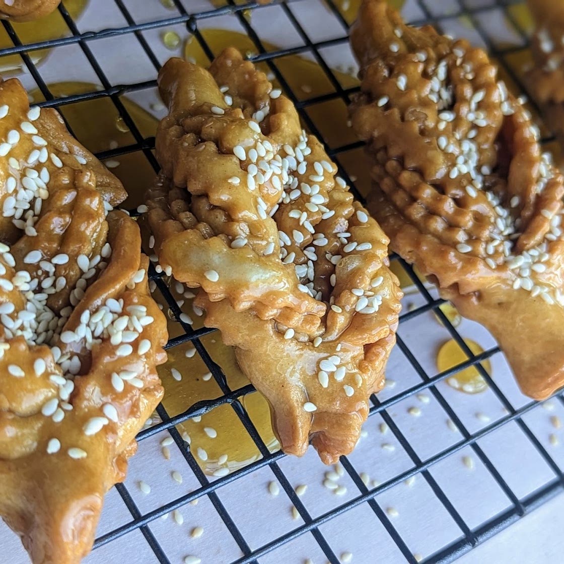 Griwech - (Gree-wish) - Algerian Crispy Orange Blossom Pastry