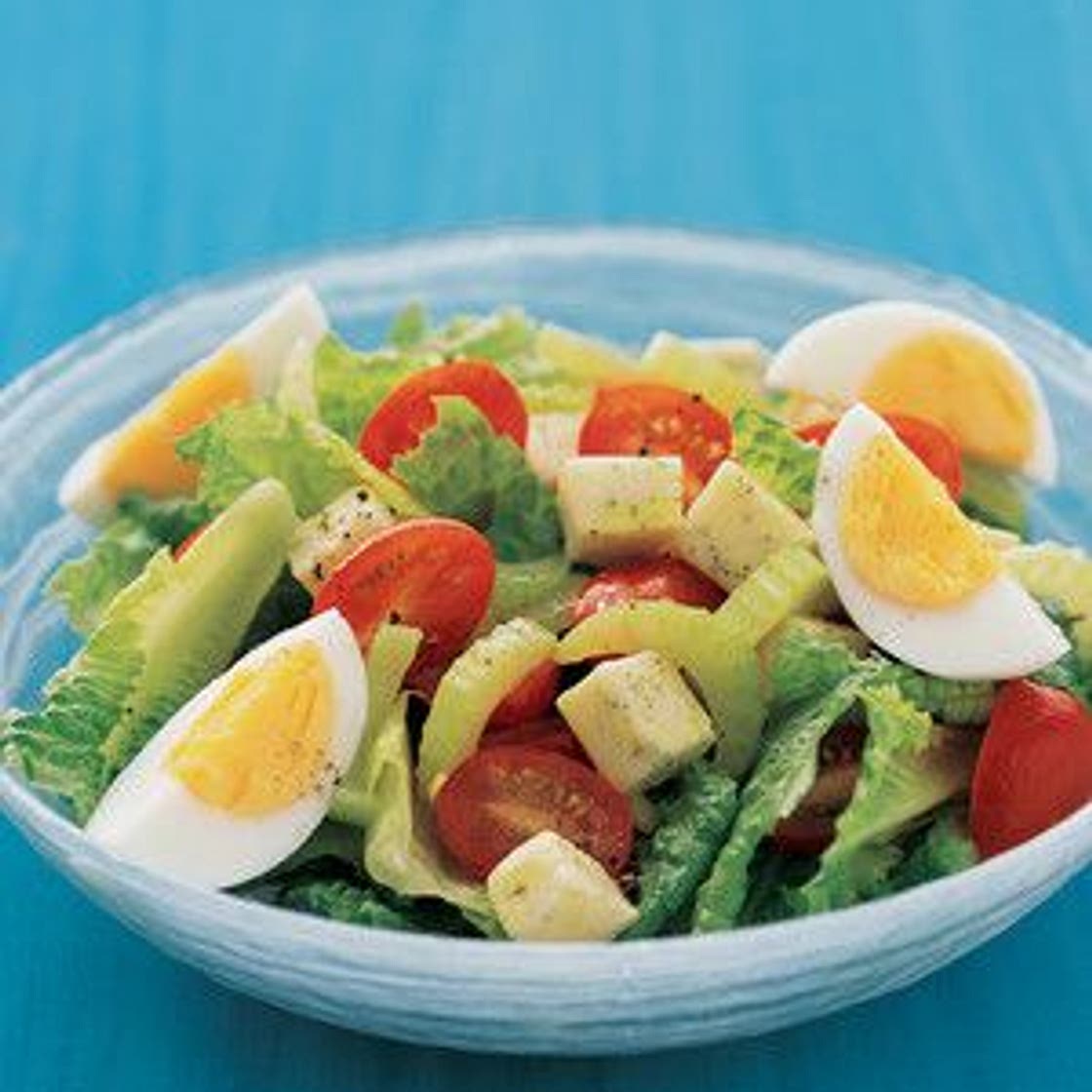 Green Salad with Hard-Cooked Eggs