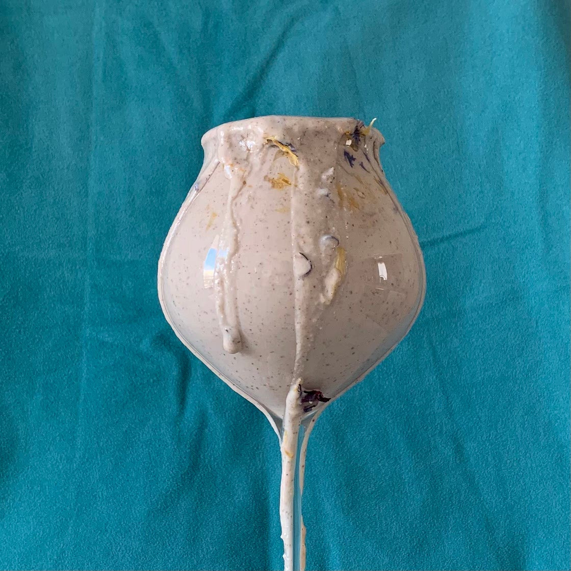 COCONUT RICOTTA ALMOND SMOOTHIE WITH ROSE WATER