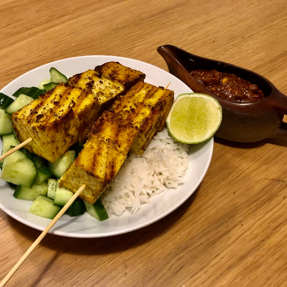 84. Tofu Satay Skewers