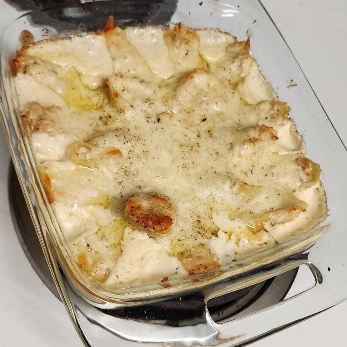 Chef Keysh's Chicken Alfredo Stuffed Shells