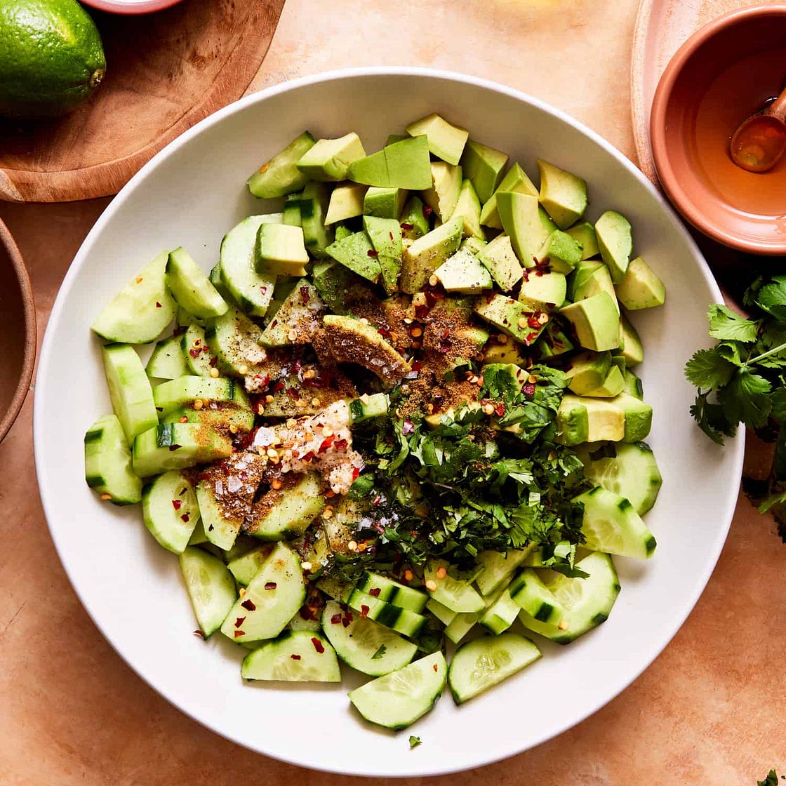 5-Minute Spicy Cucumber Salad