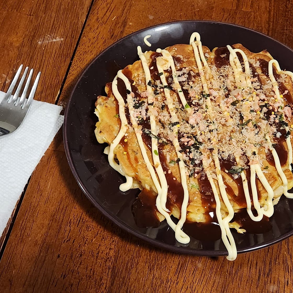 Easy Okonomiyaki Recipe - Japanese Savoury Pancakes