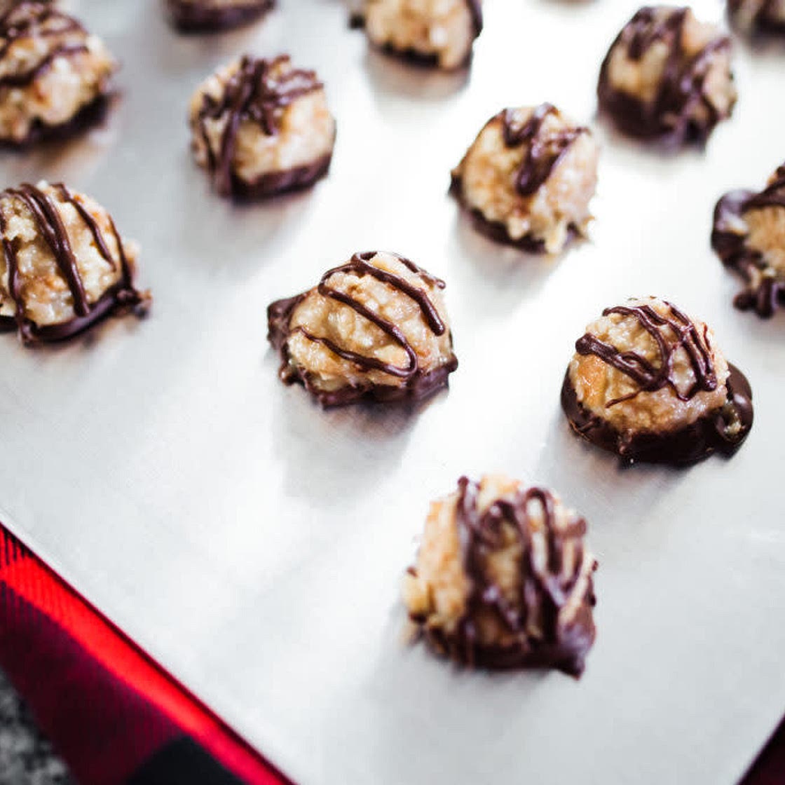 Girl Scout Cookie Inspired Caramel Delight Truffles