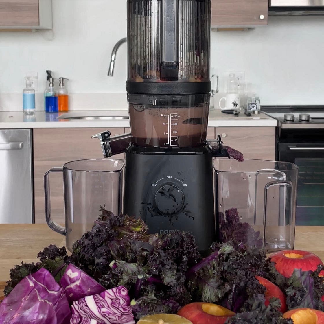Gut Support batch juice cabbage apple kale 
