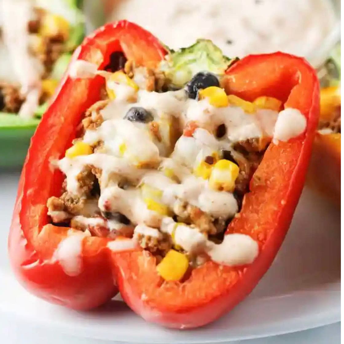 Chipotle Turkey Stuffed Peppers