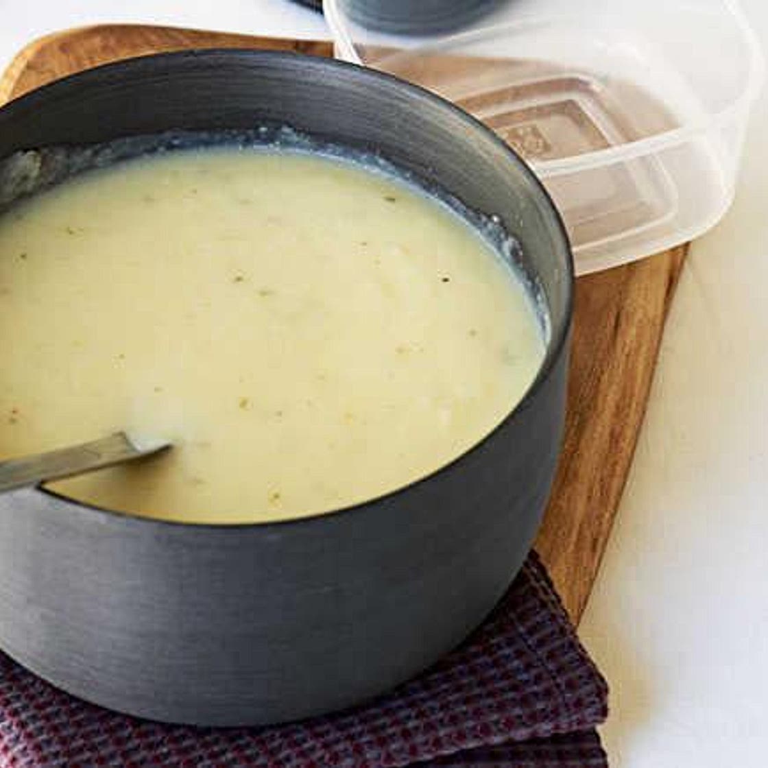Parsnip and apple soup