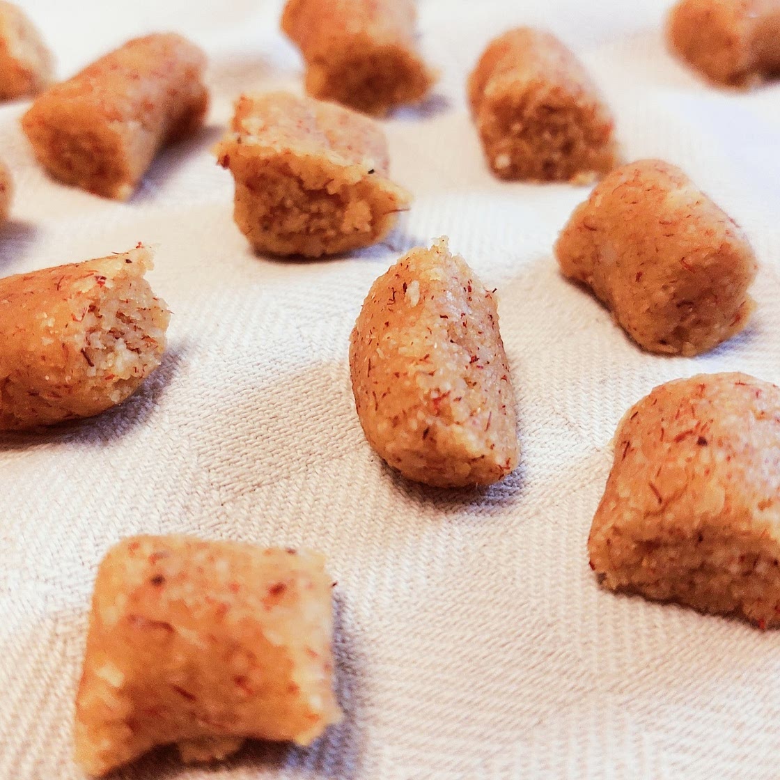 Breadcrumbs and saffron gnocchi